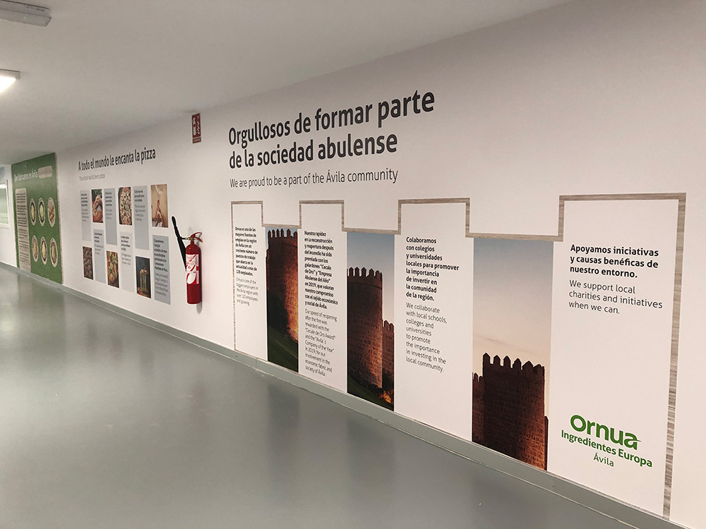 Decoración e interiorismo para la empresa Ornua, dedicados a la fabricación y comercialización de queso